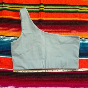 Girlfriend Collective Bianca One Shoulder Bra, Size M